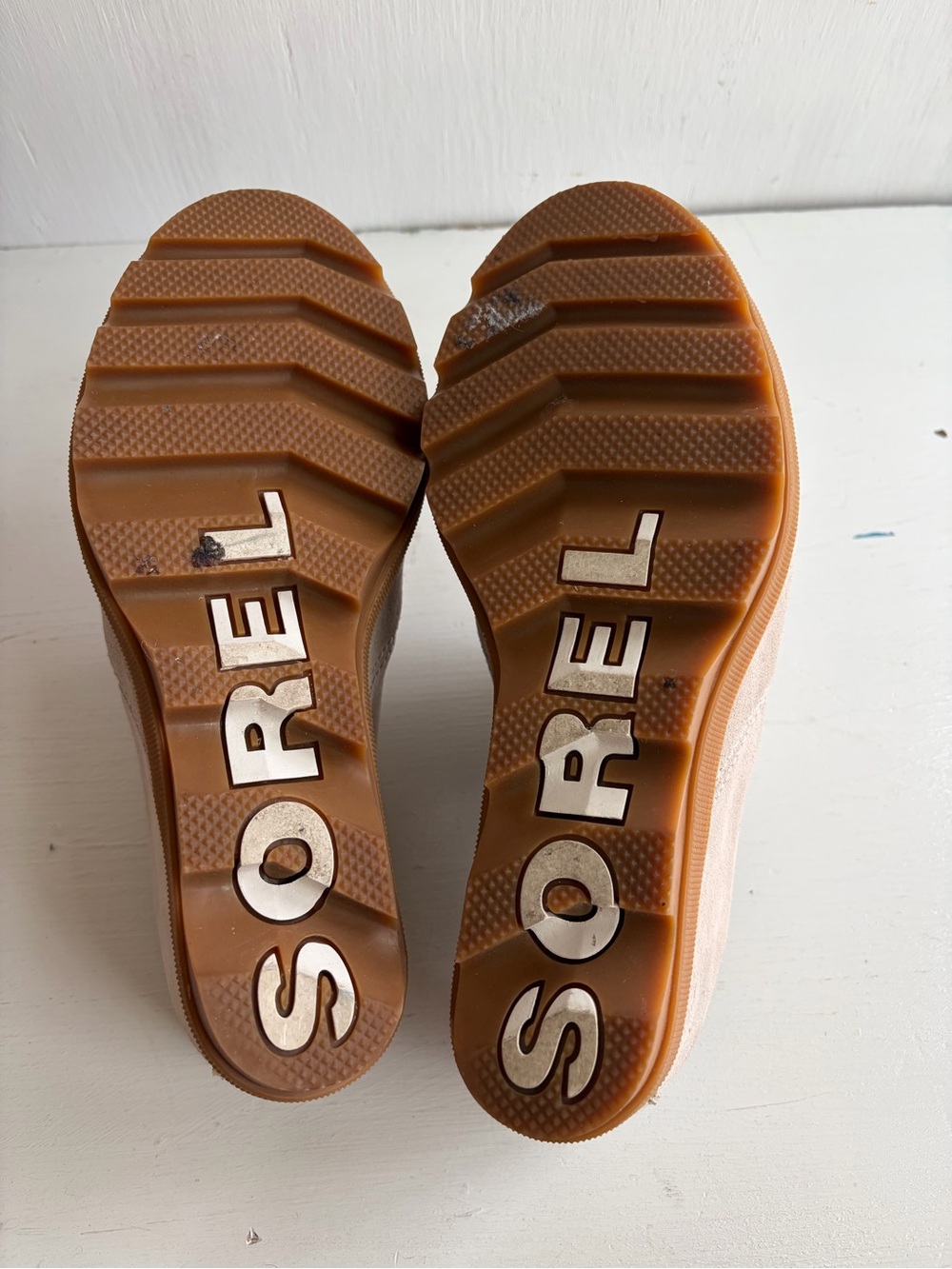 Sorel Joanie Mule II Leather Wedge Sandals – Taupe/Light Gray - Picture 10 of 10